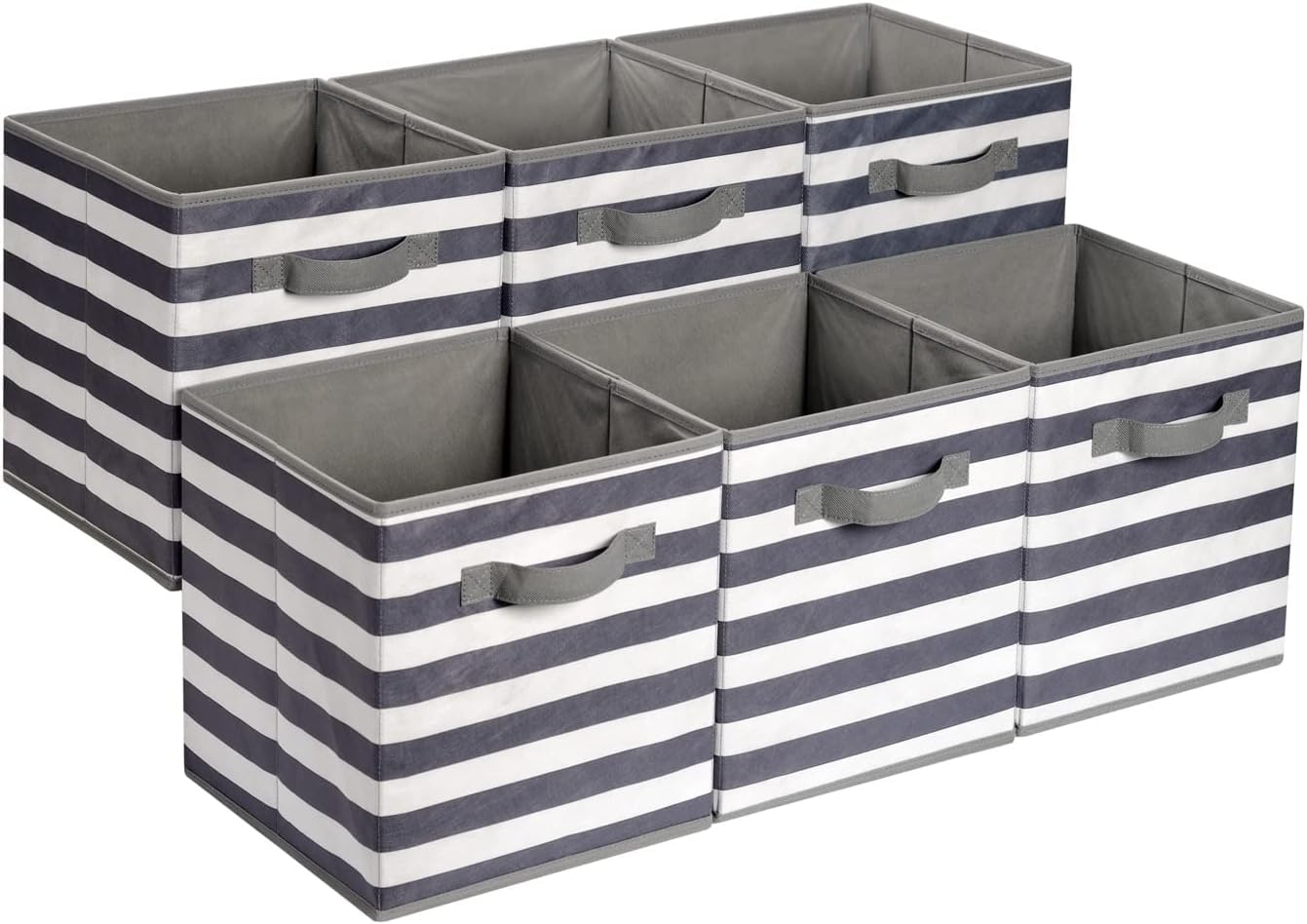 Collapsible Fabric Storage Cubes with Handles, Organizer Bins