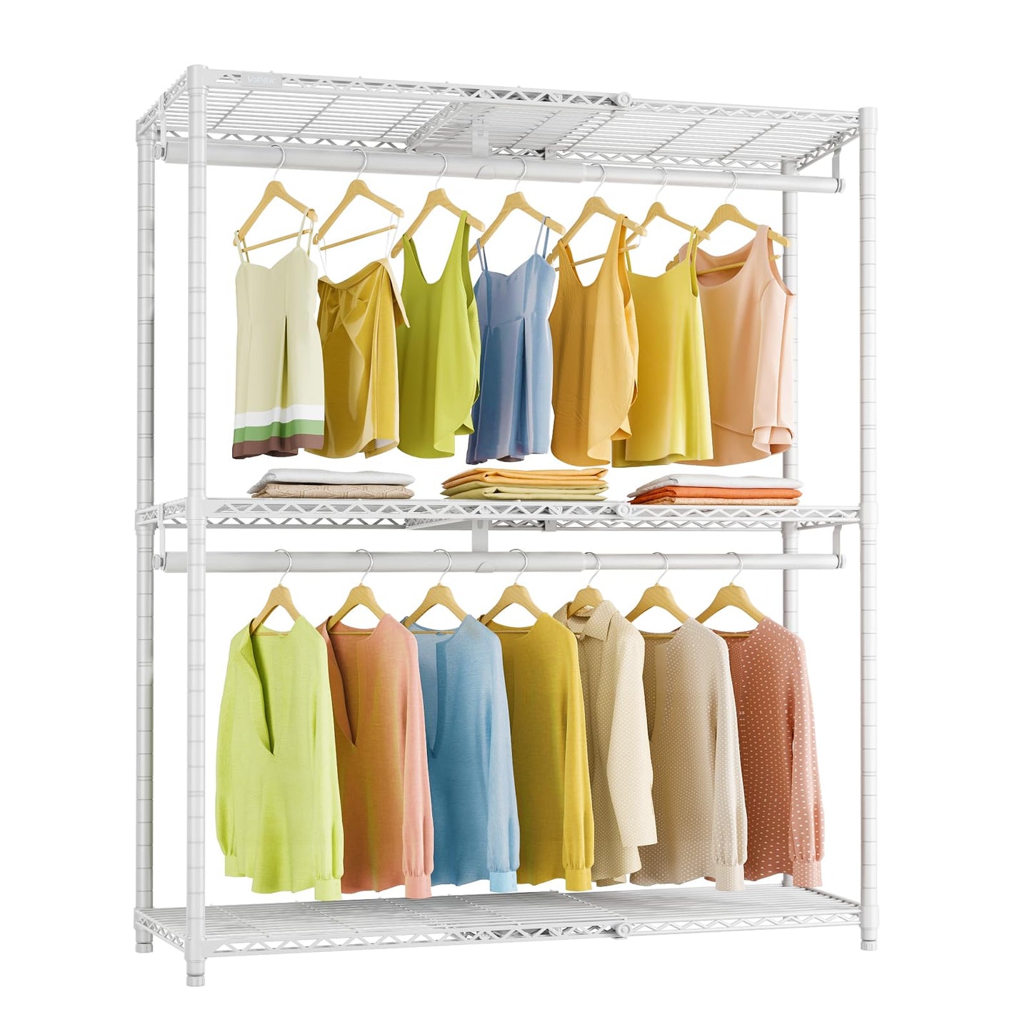 Expandable Clothes Rack with Adjustable Closet Storage System