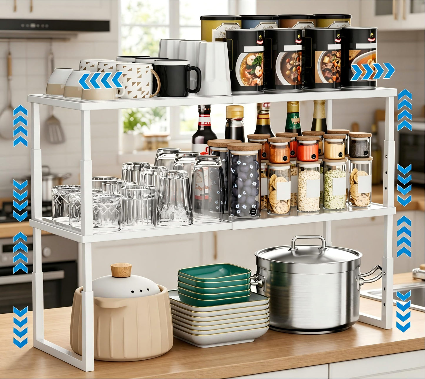 Hofususer Cabinet Shelves Expandable