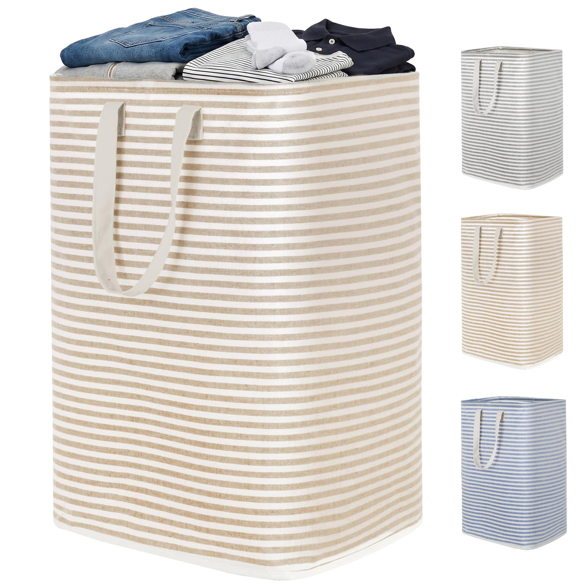 Slim Laundry Hamper, Space Saving Clothes Storage Basket