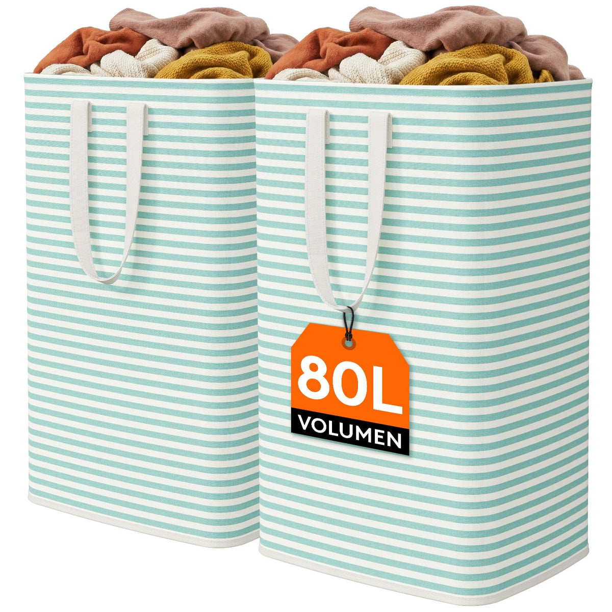 Collapsible Laundry Hamper, Waterproof Clothes Storage Basket