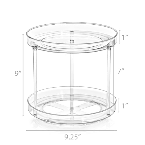 Sorbus Clear Lazy Susan Organizer