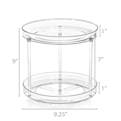 Sorbus Clear Lazy Susan Organizer