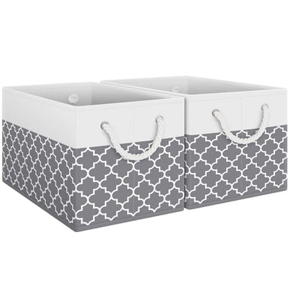 Foldable Storage Baskets with Handles, Large Organizer Bins