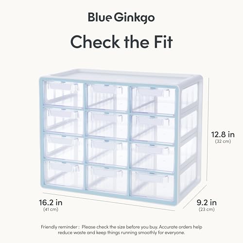 BLUE GINKGO Drawer Organizer Cabinet