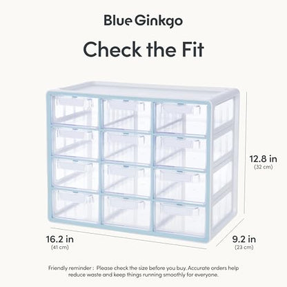 BLUE GINKGO Drawer Organizer Cabinet