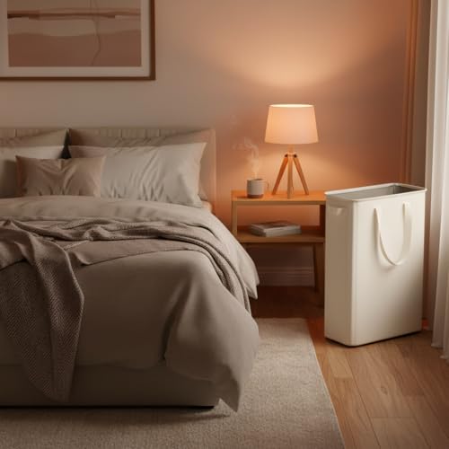 Slim Laundry Hamper, Space Saving Clothes Storage Basket