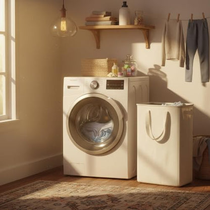 Slim Laundry Hamper, Space Saving Clothes Storage Basket