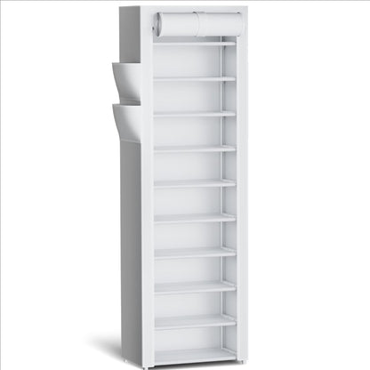 Kitsure 10-Tier Shoe Rack with Cover, Vertical Shelf