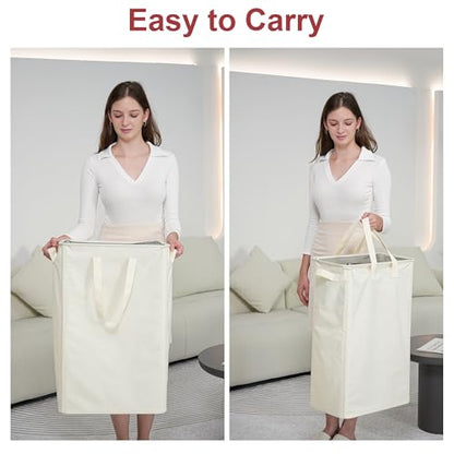Slim Laundry Hamper, Space Saving Clothes Storage Basket