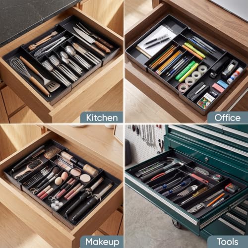 Expandable Silverware Organizer, 9 Slot Utensil Drawer Tray