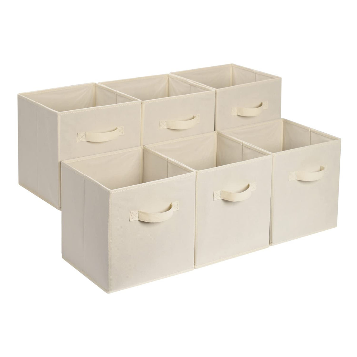 Collapsible Fabric Storage Cubes with Handles, Organizer Bins