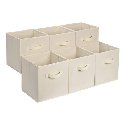 Collapsible Fabric Storage Cubes with Handles, Organizer Bins
