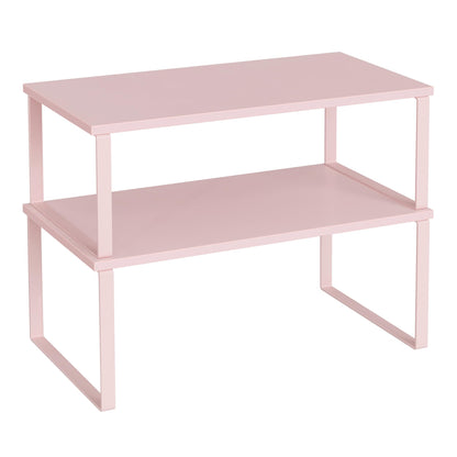 Cabinet Organizer Shelf Set, Expandable Kitchen Storage Rack