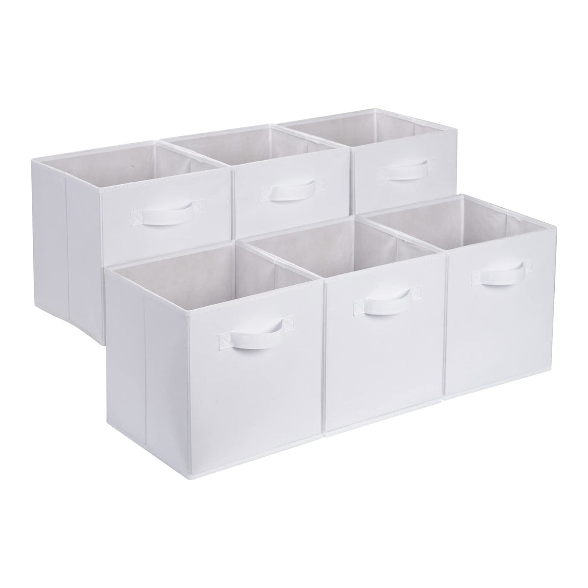 Collapsible Fabric Storage Cubes with Handles, Organizer Bins