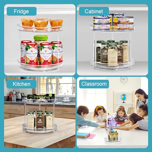 Sorbus Clear Lazy Susan Organizer