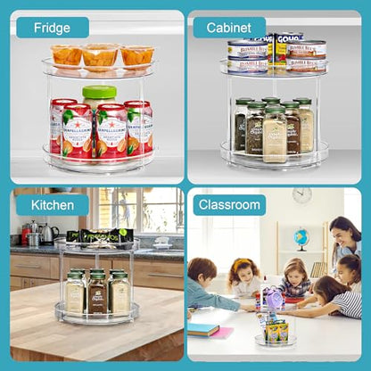 Sorbus Clear Lazy Susan Organizer