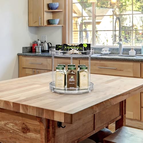Sorbus Clear Lazy Susan Organizer