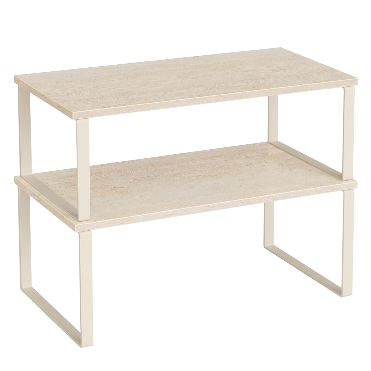 Cabinet Organizer Shelf Set, Expandable Kitchen Storage Rack