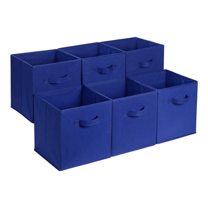 Collapsible Fabric Storage Cubes with Handles, Organizer Bins