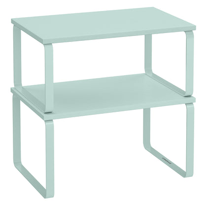 Cabinet Organizer Shelf Set, Expandable Kitchen Storage Rack