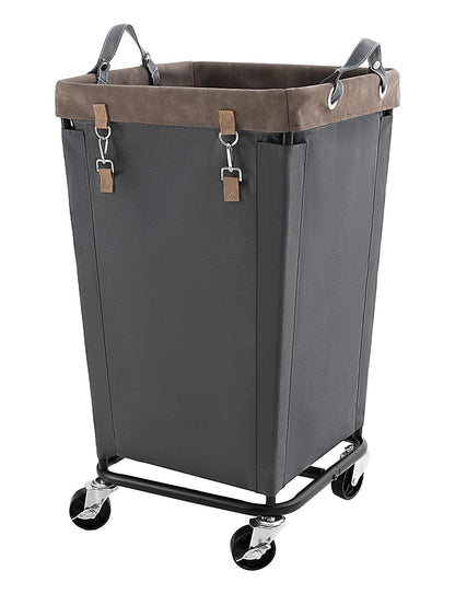 Large Laundry Hamper with Wheels, Rolling Clothes Basket