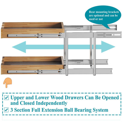 Pull Out Cabinet Organizer, Sliding Storage Drawers