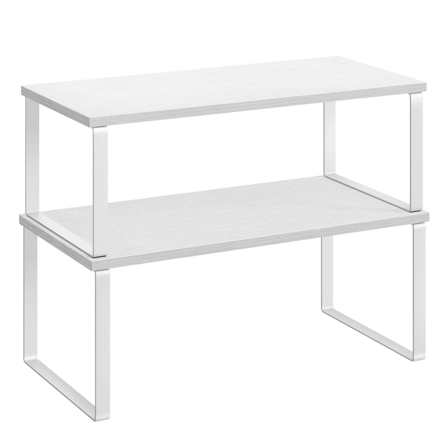 Cabinet Organizer Shelf Set, Expandable Kitchen Storage Rack