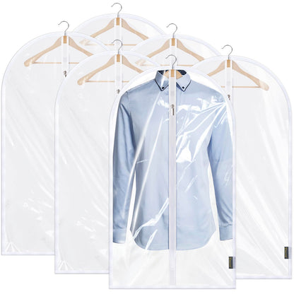 Translucent Garment Bags for Closet Clothes Storage