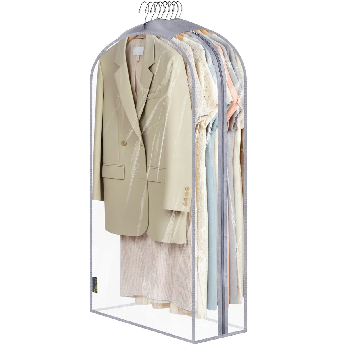 Translucent Garment Bags for Closet Clothes Storage