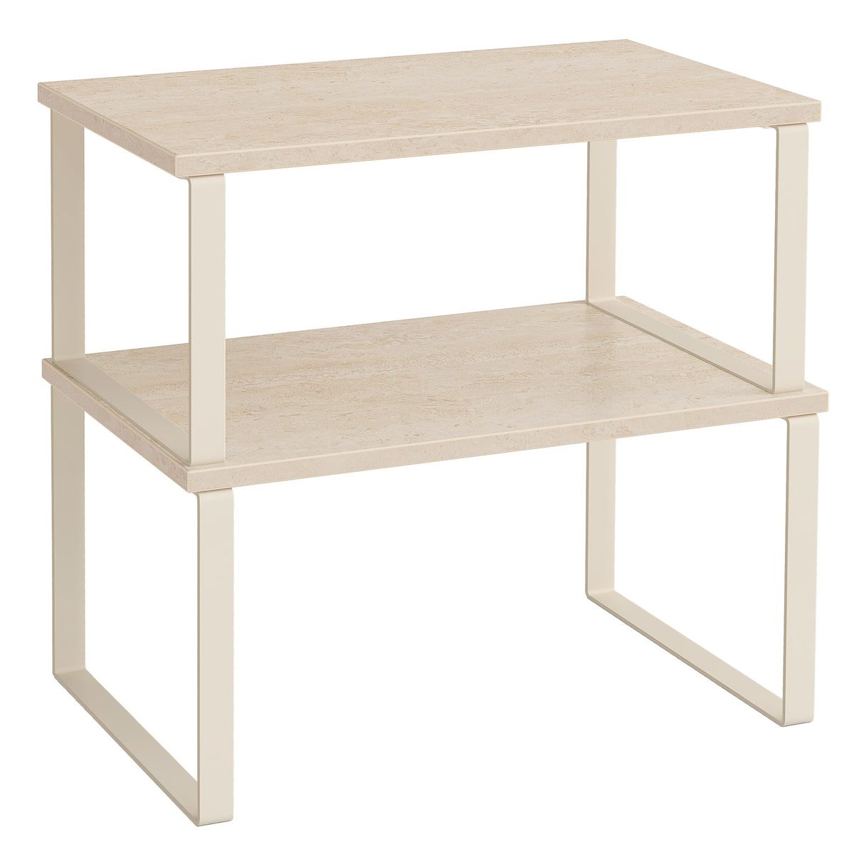 Cabinet Organizer Shelf Set, Expandable Kitchen Storage Rack