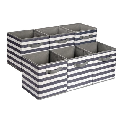 Collapsible Fabric Storage Cubes with Handles, Organizer Bins