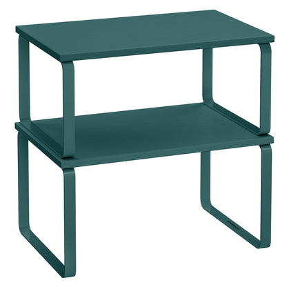 Cabinet Organizer Shelf Set, Expandable Kitchen Storage Rack