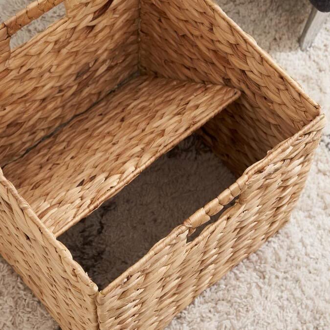 Wicker Storage Baskets, Large Woven Organizer Bins