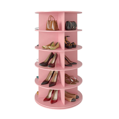 7 Tier Rotating Shoe Rack Tower, 360° Spinning Shoe Organizer