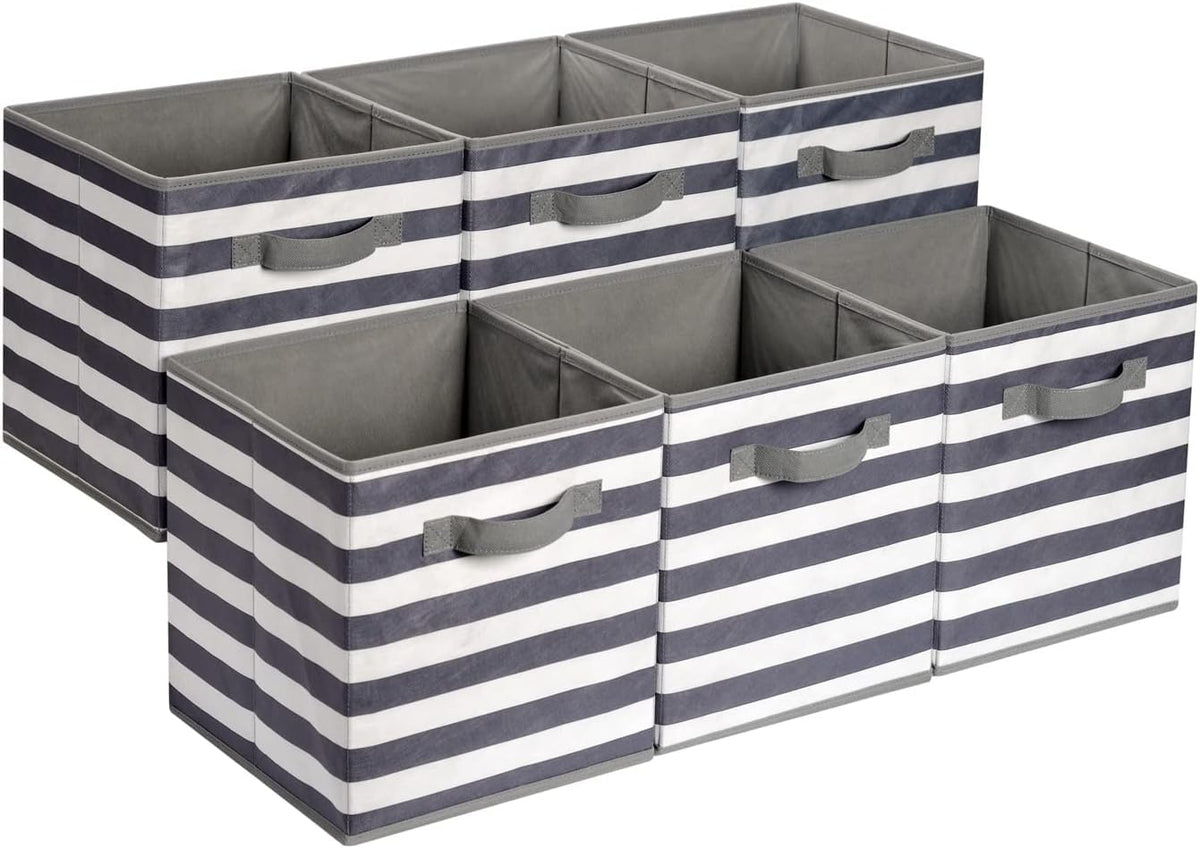 Collapsible Fabric Storage Cubes with Handles, Organizer Bins