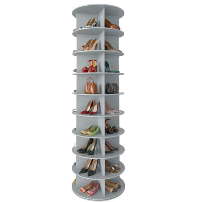 7 Tier Rotating Shoe Rack Tower, 360° Spinning Shoe Organizer