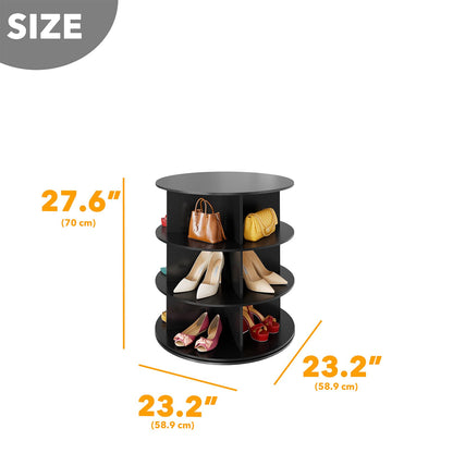 7 Tier Rotating Shoe Rack Tower, 360° Spinning Shoe Organizer