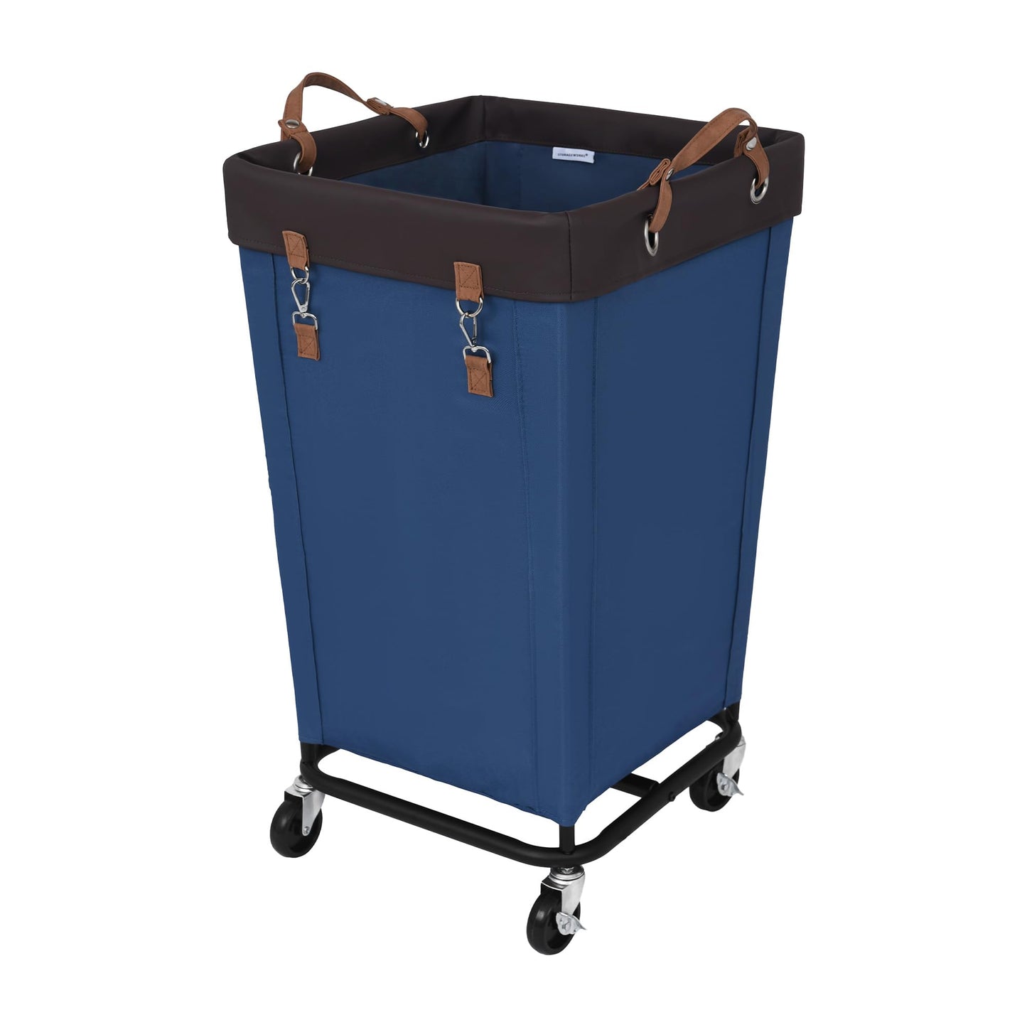 Large Laundry Hamper with Wheels, Rolling Clothes Basket