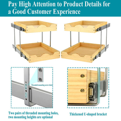 Pull Out Cabinet Organizer, Sliding Storage Drawers