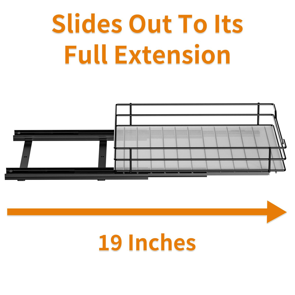Pull Out Spice Rack Organizer, Adjustable Cabinet Storage Shelf