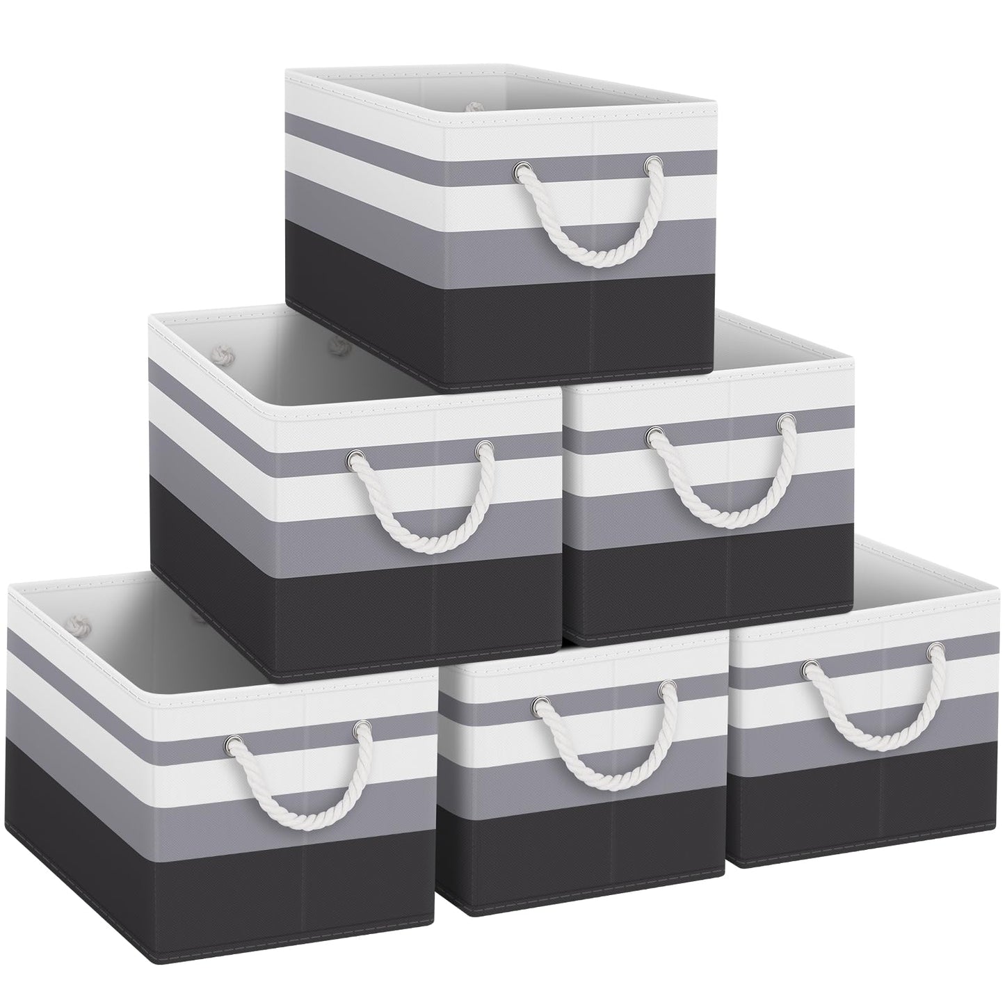 Foldable Storage Baskets with Handles, Large Organizer Bins
