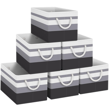 Foldable Storage Baskets with Handles, Large Organizer Bins