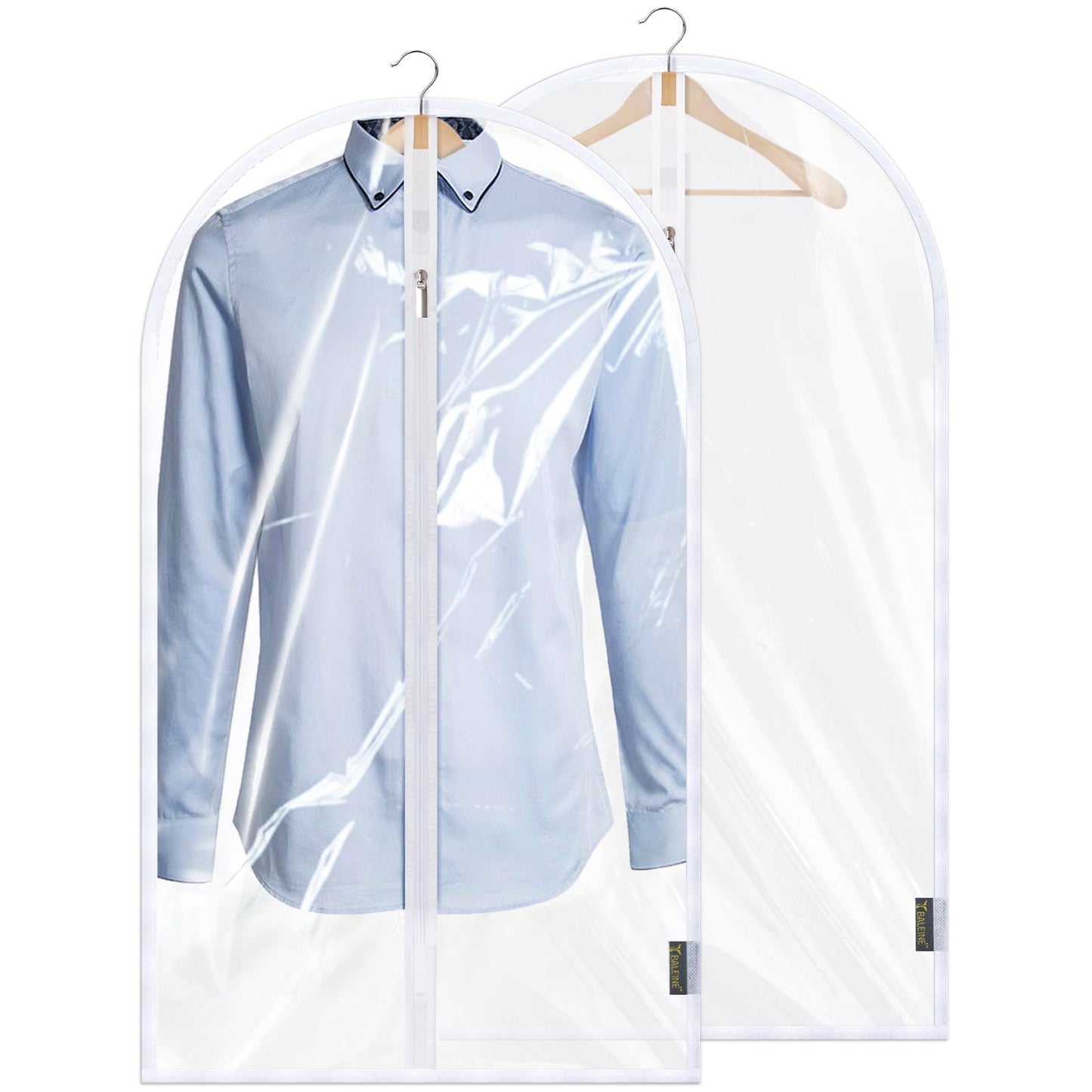Translucent Garment Bags for Closet Clothes Storage