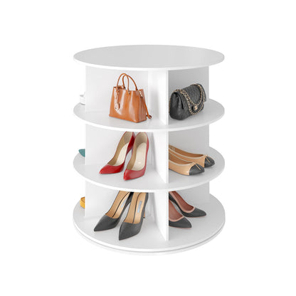 7 Tier Rotating Shoe Rack Tower, 360° Spinning Shoe Organizer