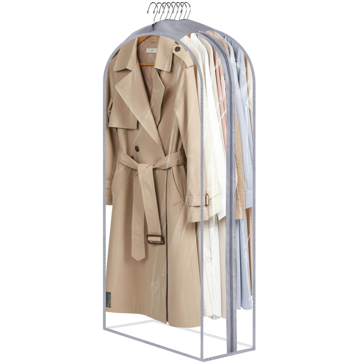 Translucent Garment Bags for Closet Clothes Storage