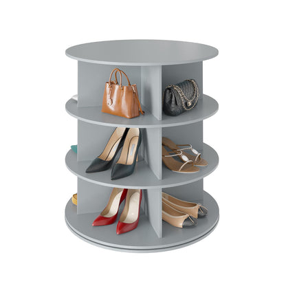 7 Tier Rotating Shoe Rack Tower, 360° Spinning Shoe Organizer