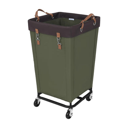 Large Laundry Hamper with Wheels, Rolling Clothes Basket