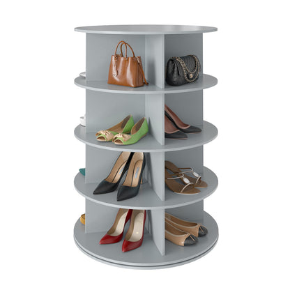7 Tier Rotating Shoe Rack Tower, 360° Spinning Shoe Organizer
