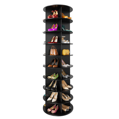 7 Tier Rotating Shoe Rack Tower, 360° Spinning Shoe Organizer